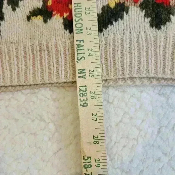 Vtg The Eagles Eye Sweater Hand Knit Womens Medium Fall Leaves Autumn - Picture 8 of 14